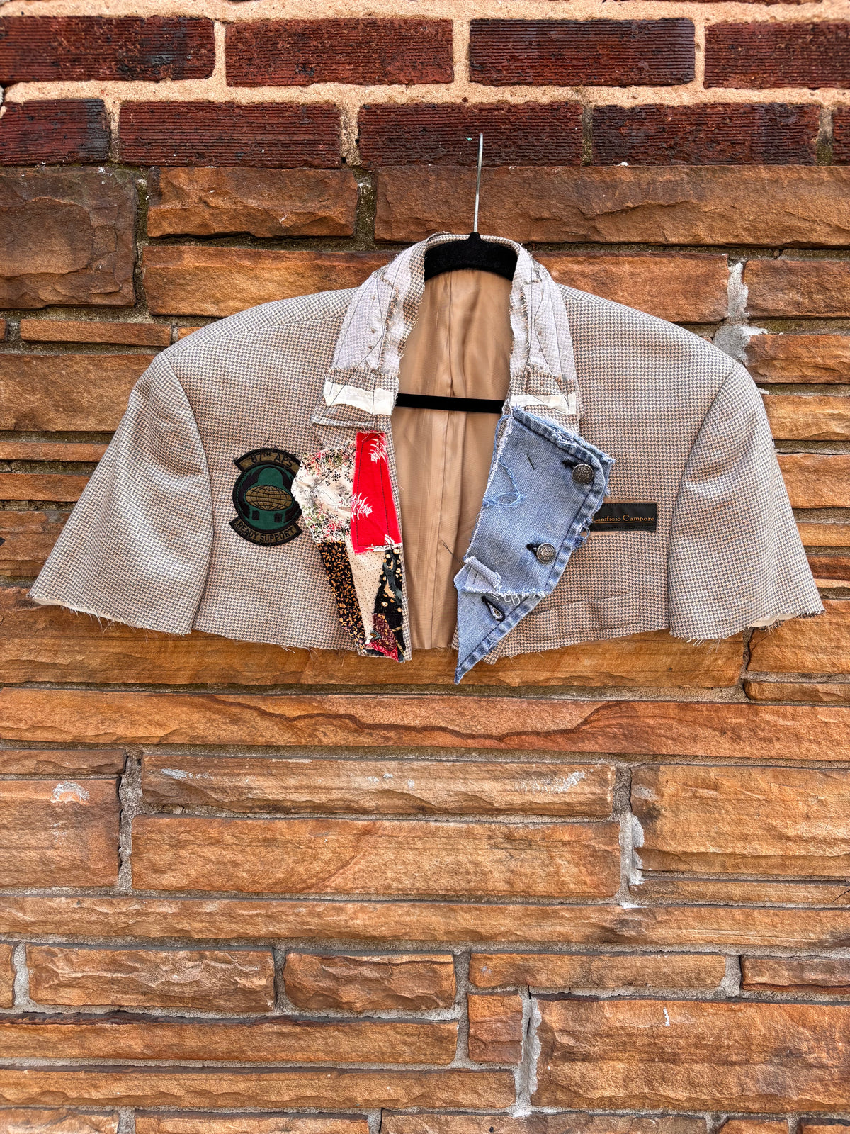 Campore Italy cropped blazer cape Xl/1x