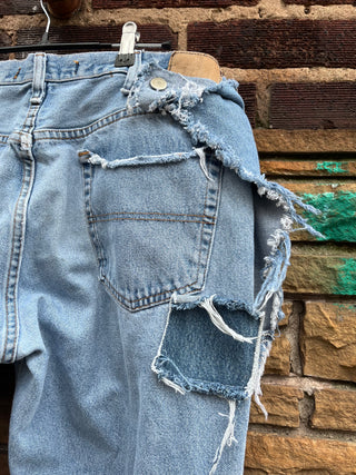 Custom Distressed Patch Chaps