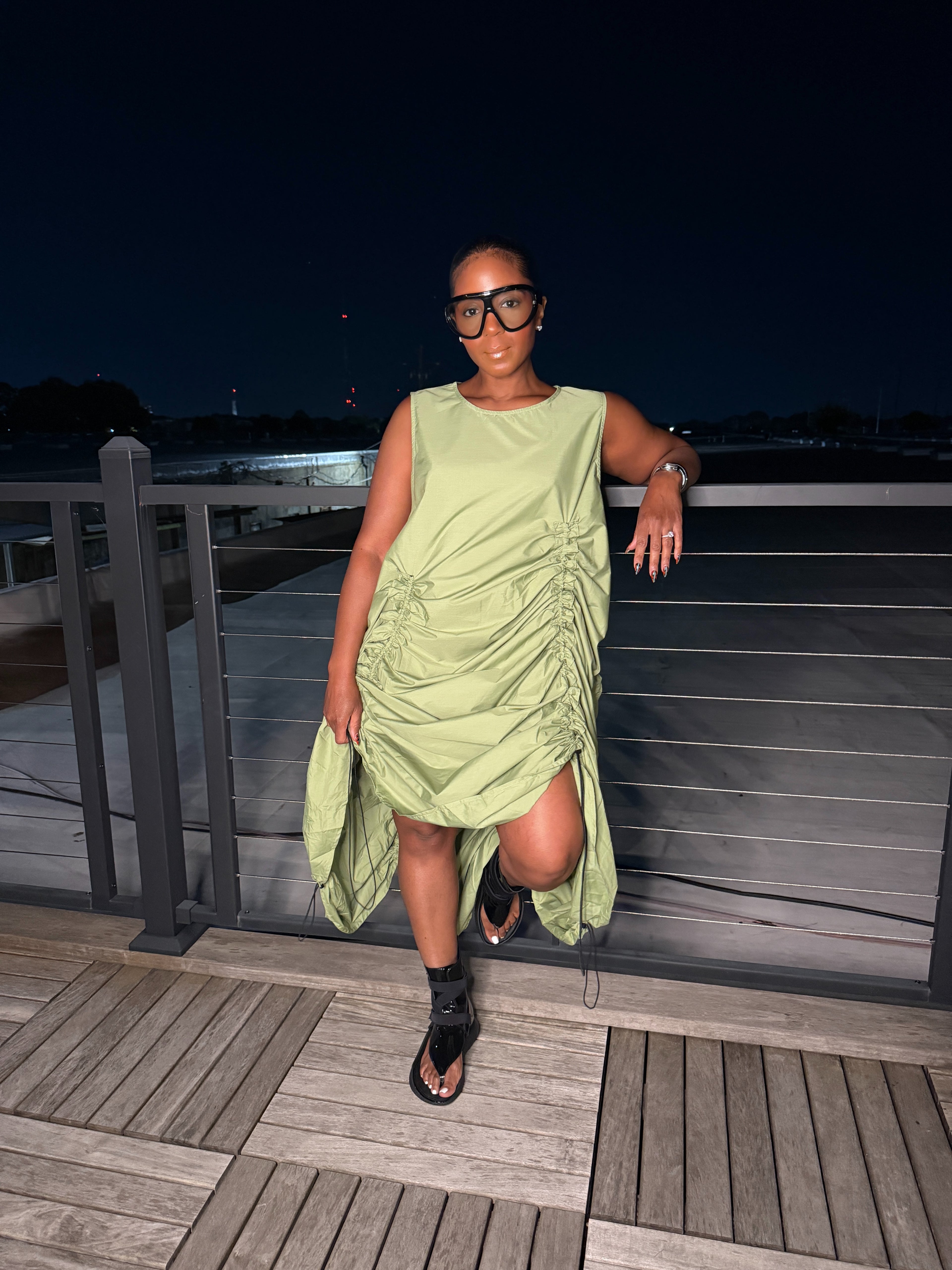 The Sage Siren Ruched Dress 6/20