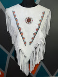Suede beaded Poncho -Preorder - The Vault by Sacha