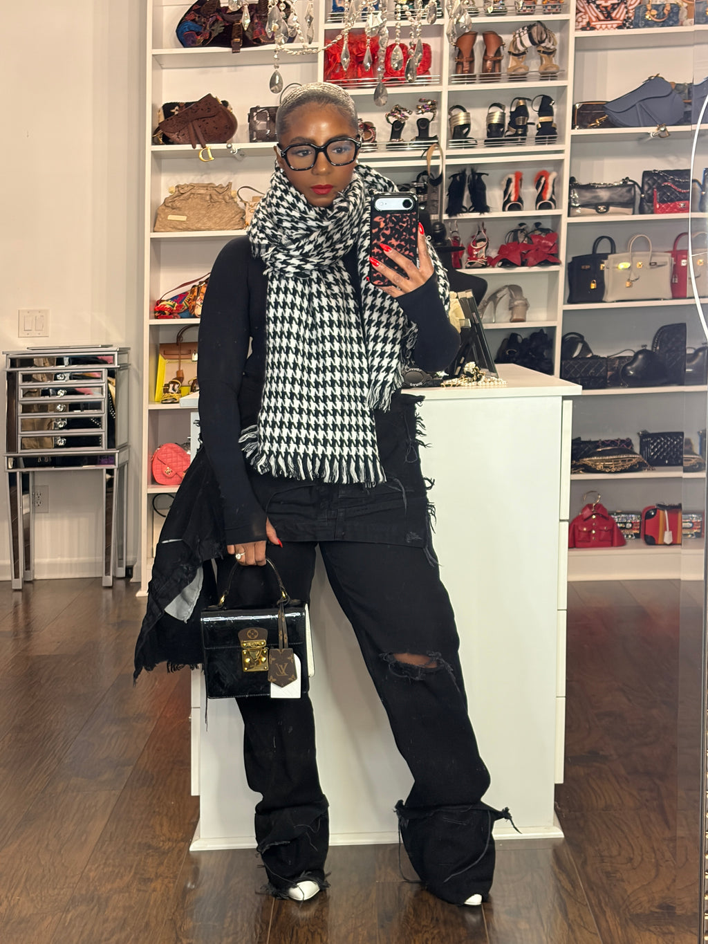 Chunky Clear Lens Black Frame - The Vault by Sacha