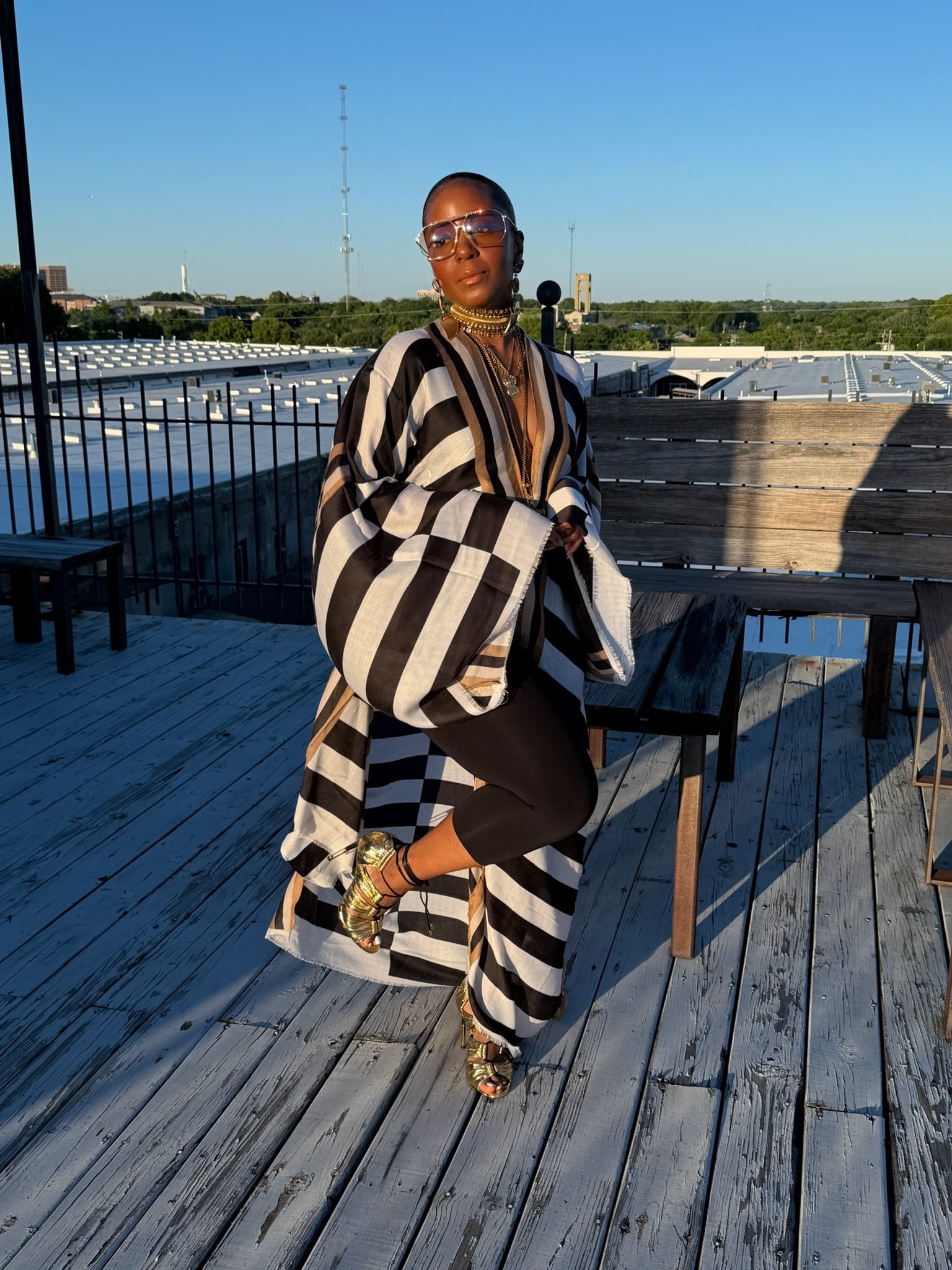 Monaco Stripe Kimono - The Vault by Sacha
