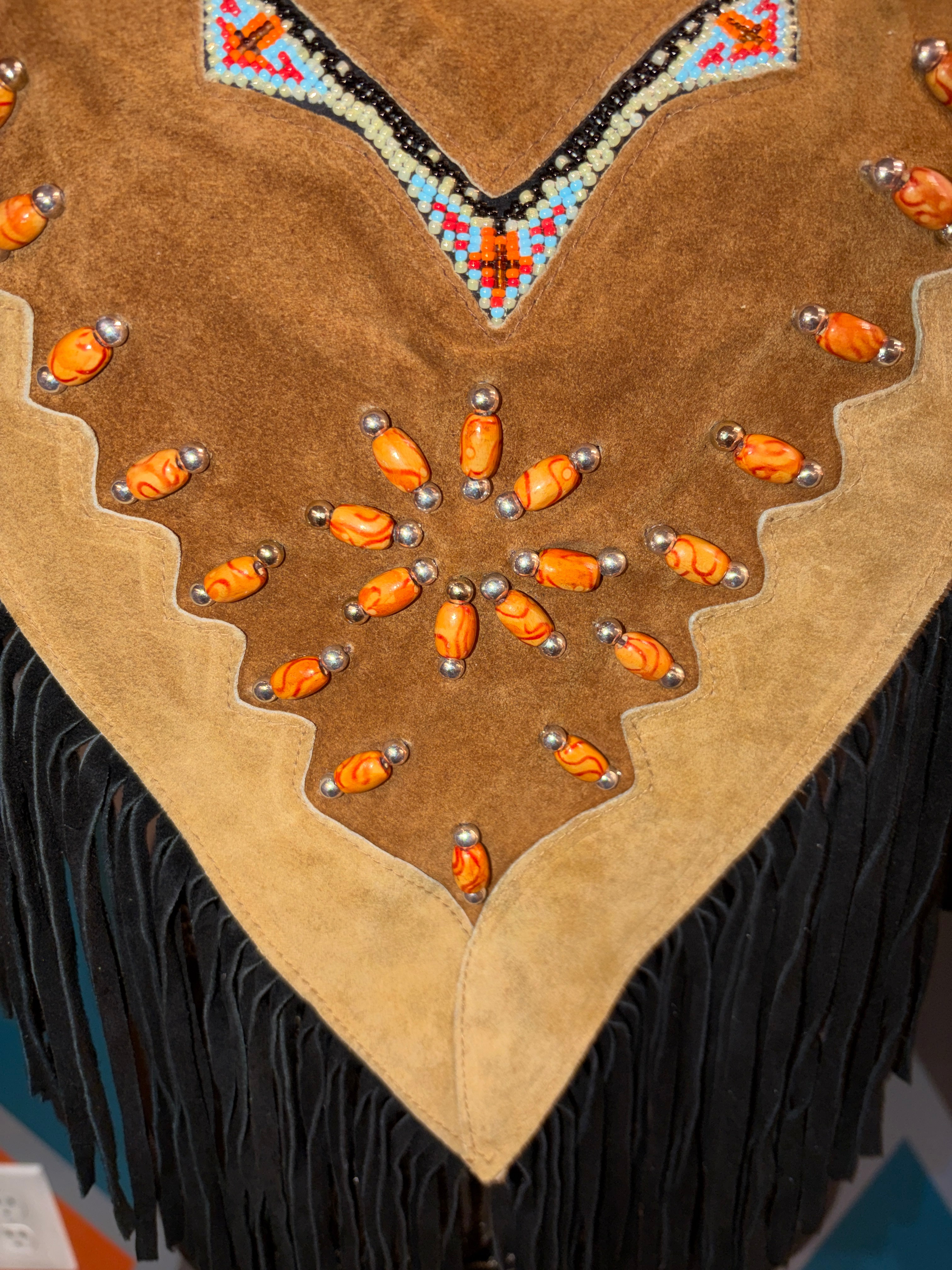 Sunset Tribes Suede Fringe Poncho - The Vault by Sacha