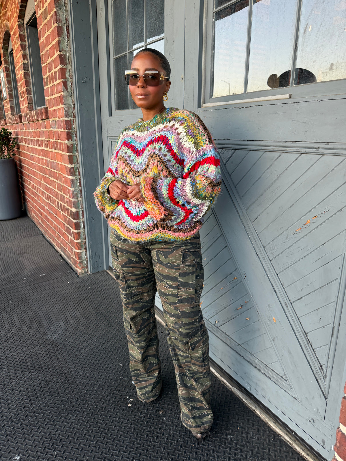 Kaleidoscope Couture Knit Sweater