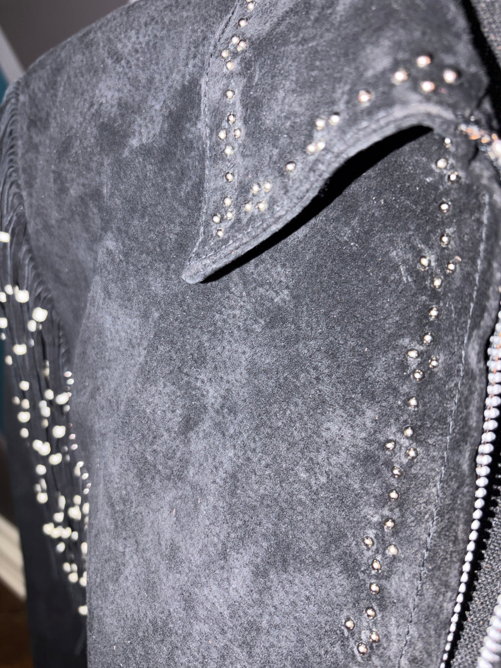 Beaded Fringe Suede Jacket - The Vault by Sacha