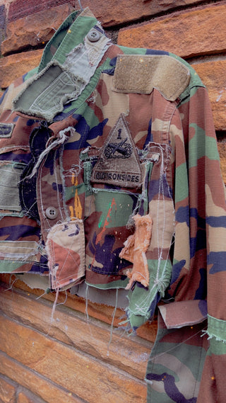 Custom Old Ironsides Camo Crop Jacket