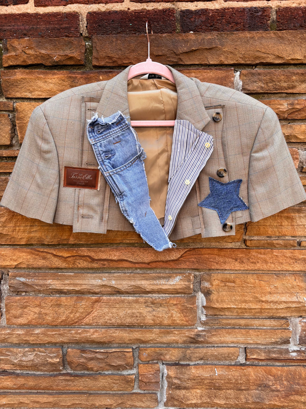 Ella Cropped blazer Cape Lrg/xl