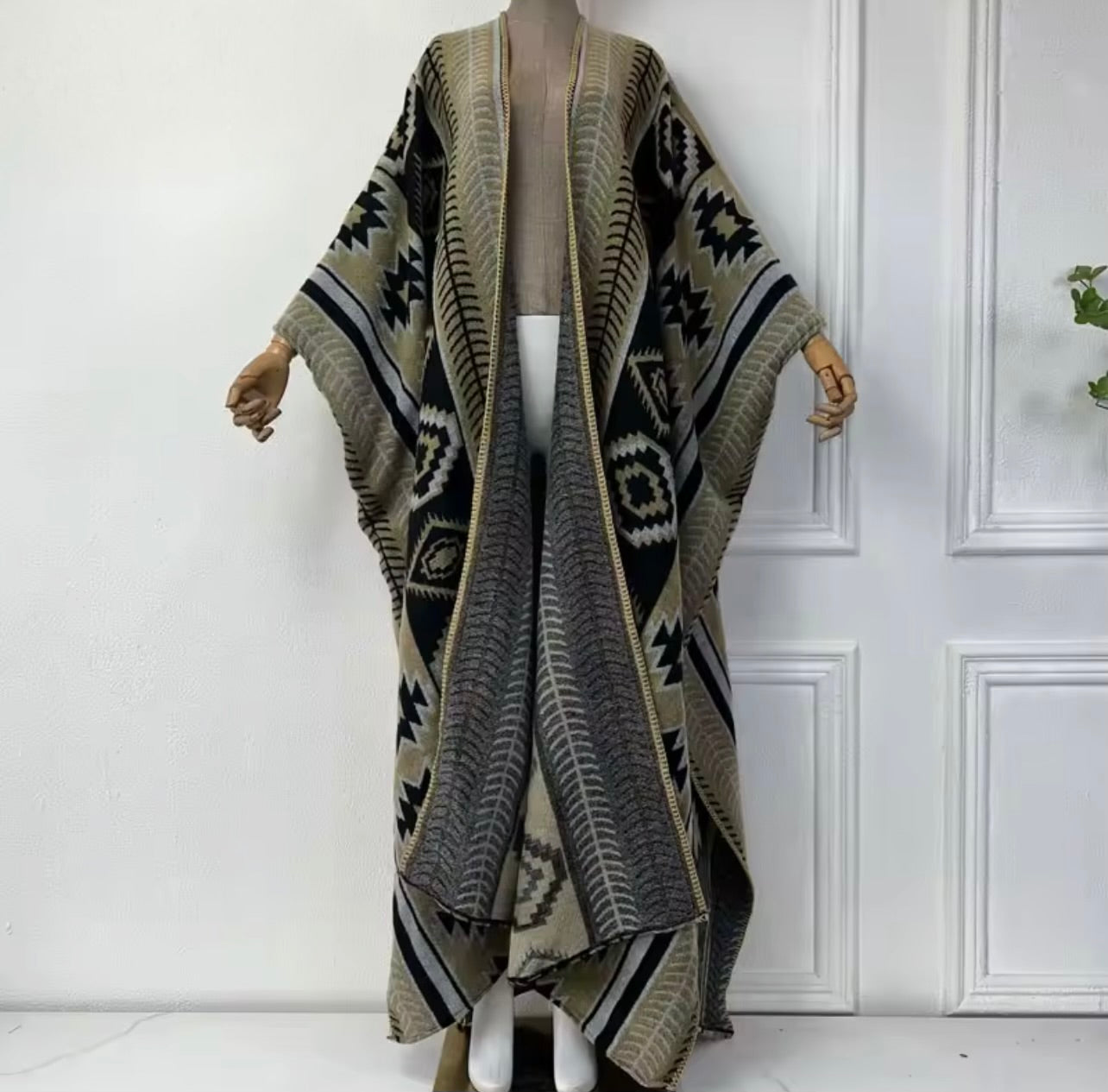 Mykonos Aztec Knit Duster/Kimono - The Vault by Sacha