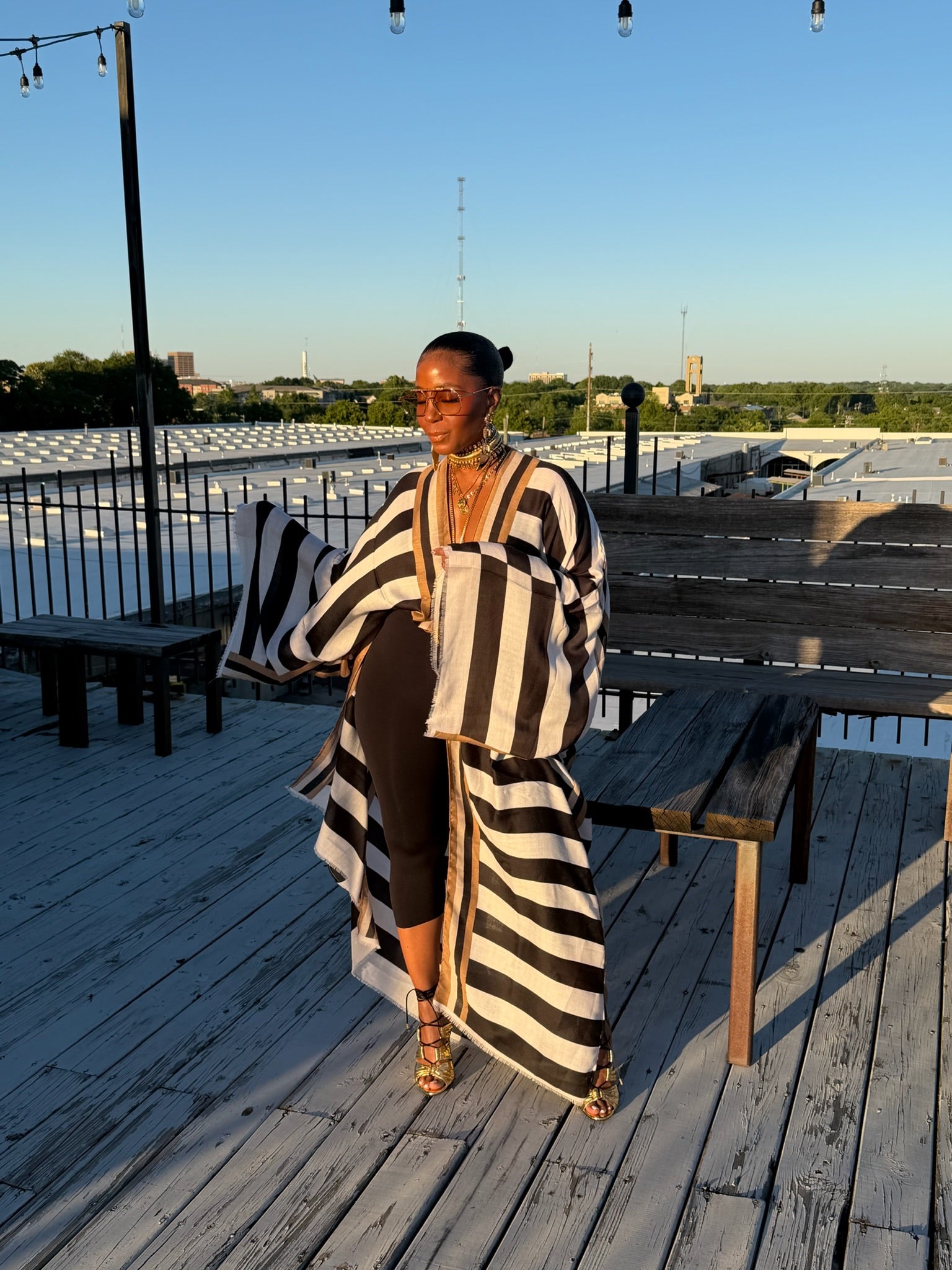 Monaco Stripe Kimono - The Vault by Sacha