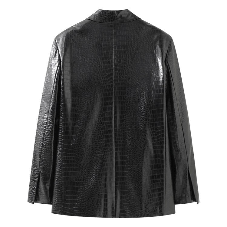 Crocodile Print Blazer - The Vault by Sacha