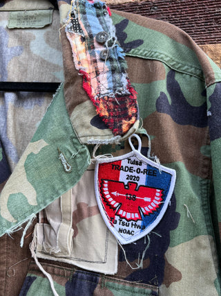 Custom Camo P Tulsa Patchwork Jacket - The Vault by Sacha