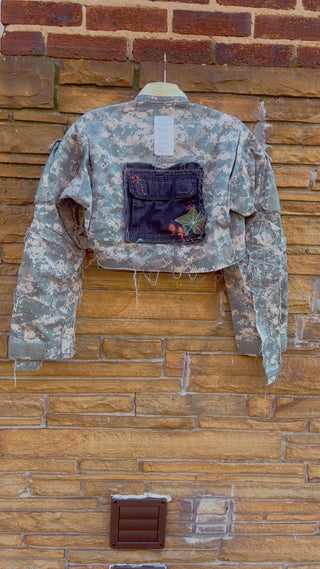 Custom Digital US Aviation Patchwork Jacket