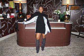 Mixed Media Sweater w. Denim - The Vault by Sacha