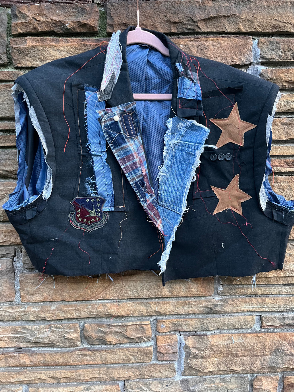 Custom Vintage Brave Combat Star Crop Blazer - The Vault by Sacha
