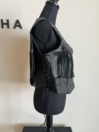 Tribes Beaded Fringe Vest - The Vault by Sacha