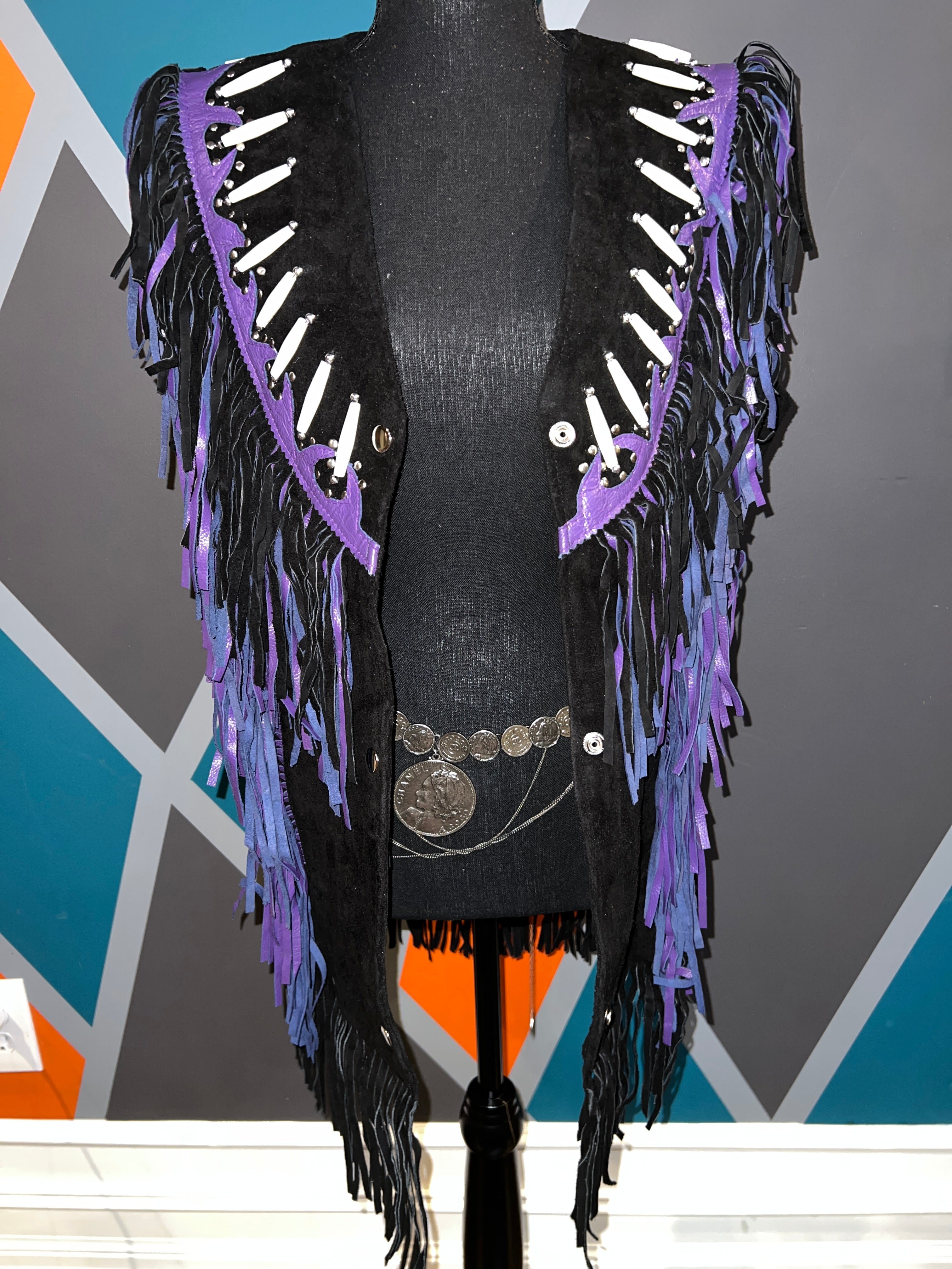 Violet Vixen Fringe Vest Pop - The Vault by Sacha