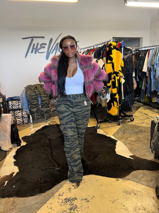 Genuine Fur & Tweed Coat - The Vault by Sacha