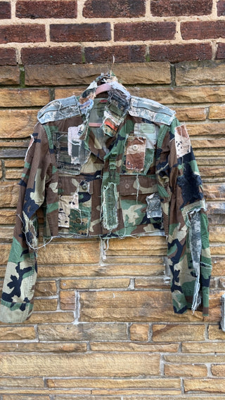 Custom Multi Camo Patchwork Jacket - The Vault by Sacha