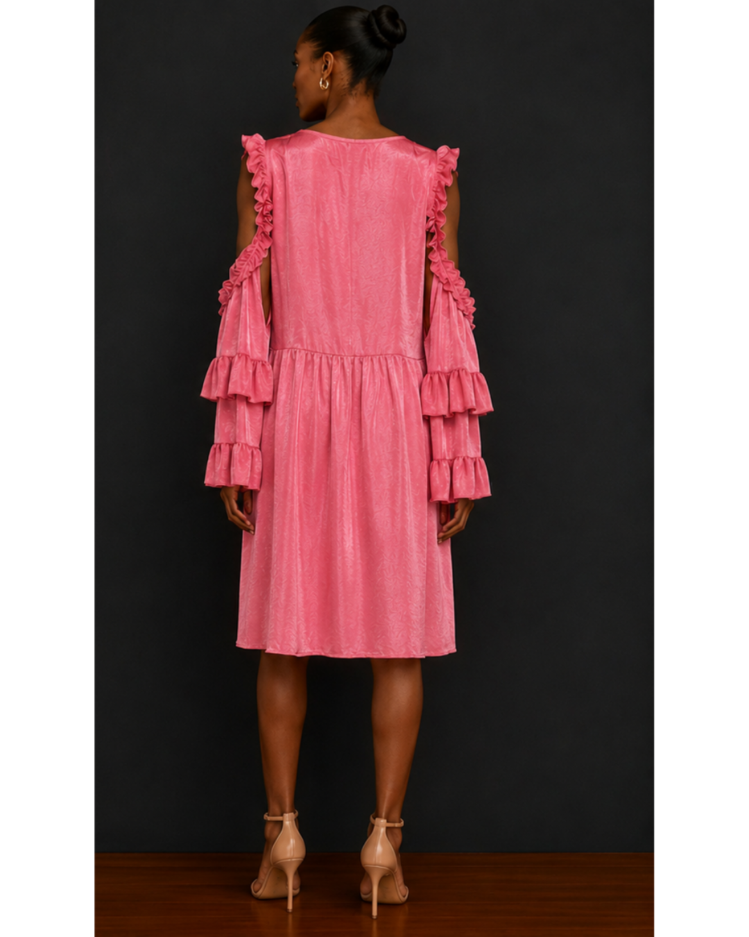 Ruffled Pink Maxi