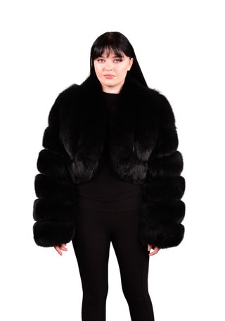 Onyx Genuine Fox Fur - The Vault by Sacha