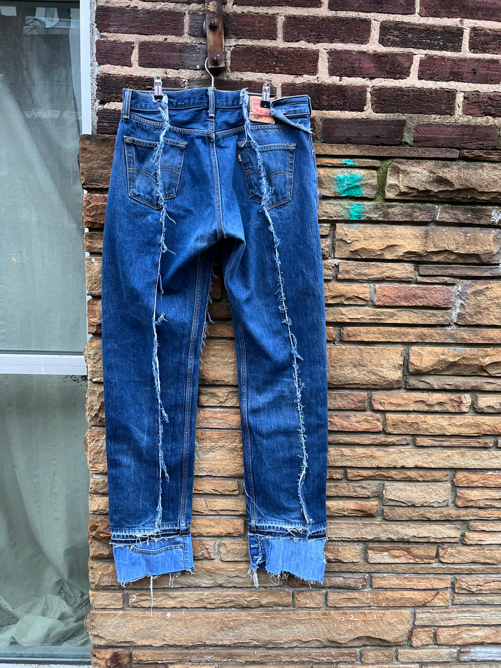 Custom Double Denim Distressed Jeans - The Vault by Sacha