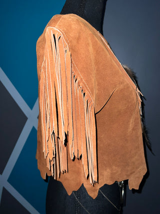 Fringe and feathers top - The Vault by Sacha