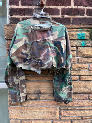 Custom Camo Figure 8 Crop Jacket - The Vault by Sacha