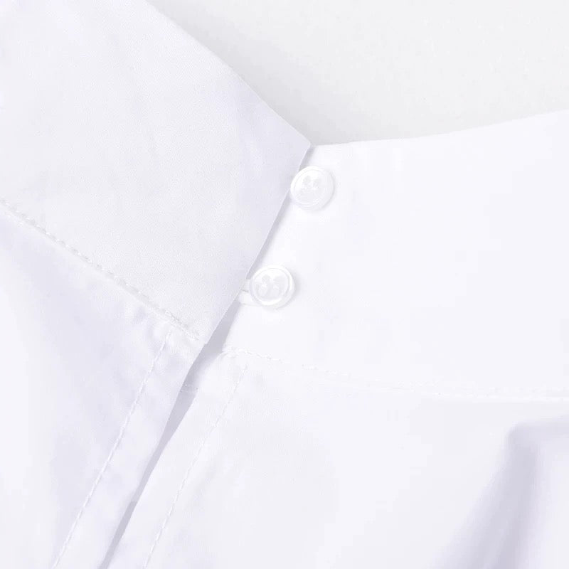 Ruched Shirt/Dress Black - The Vault by Sacha