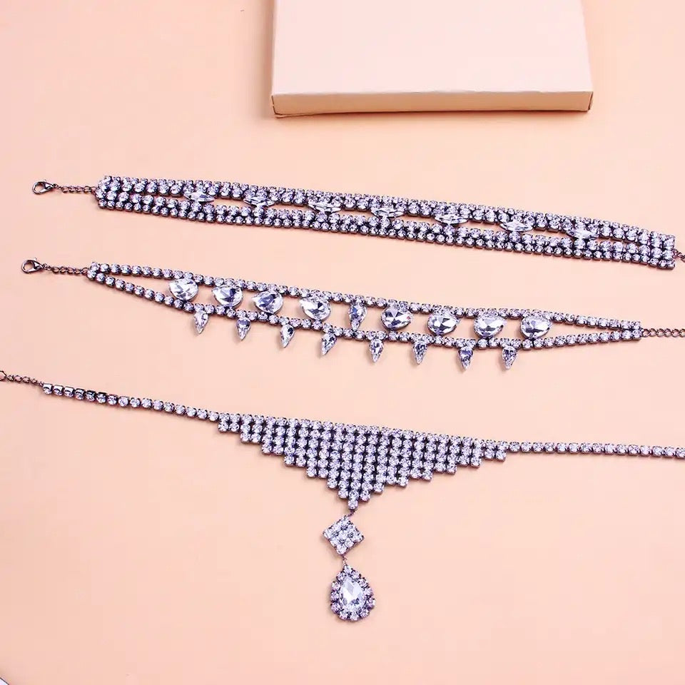 3 Piece Bling Choker