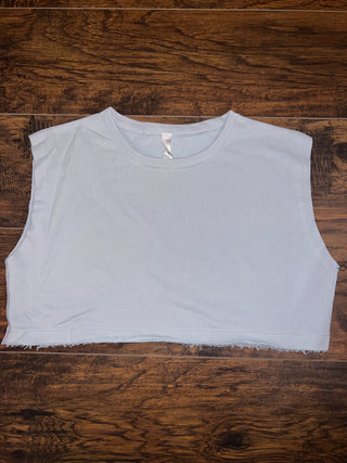 Sleeveless Cropped Sweatshirt - The Vault by Sacha