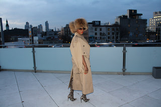 Two piece trench Vest/Jacket set