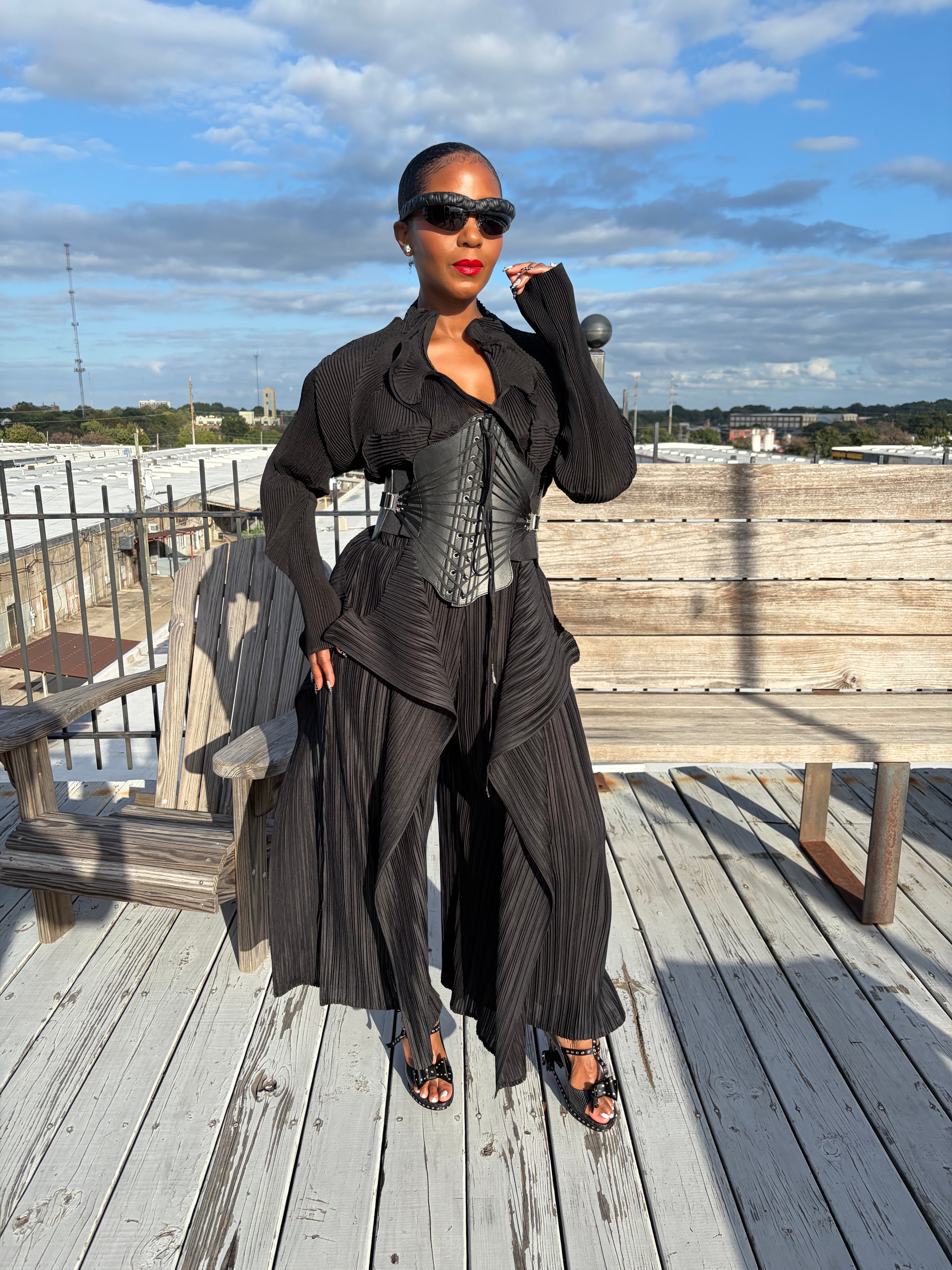 Origami Pleated Cardigan - The Vault by Sacha