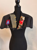Vietnam A5 cropped cape blazer