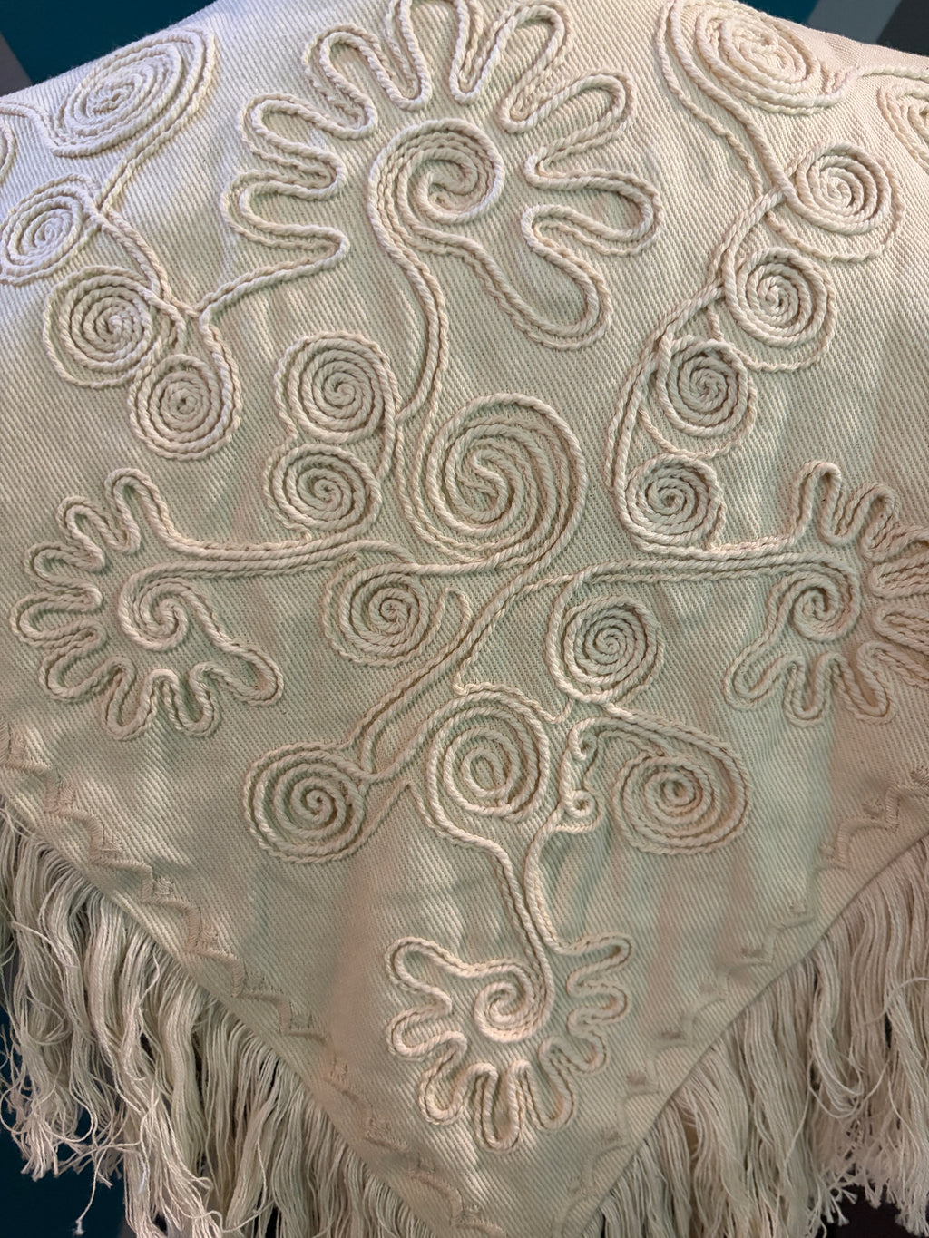 Artisan Fringe Embroidered Capelet 7/17