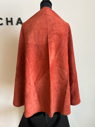 Rustic Suede Stud Poncho - The Vault by Sacha