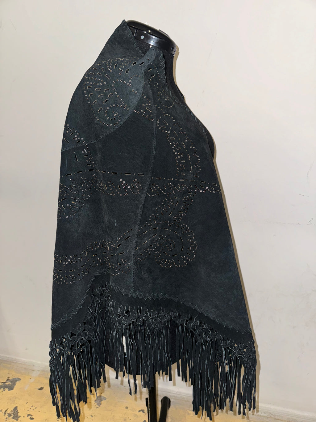 Open Studded Fringe Shawl - The Vault by Sacha