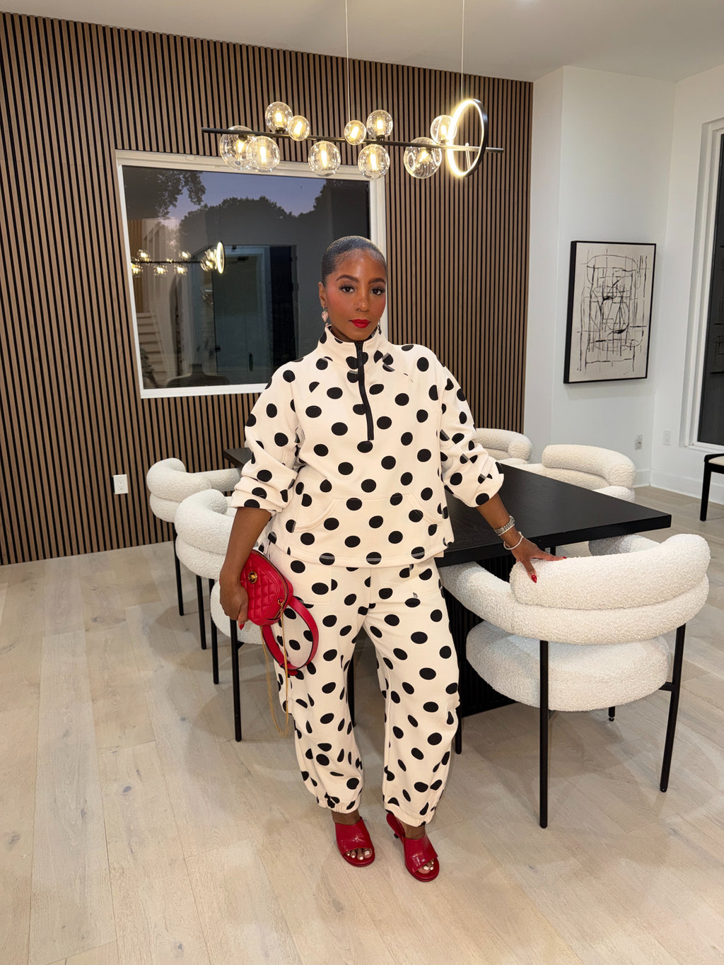 The Dotty About You Pullover & Jogger Set