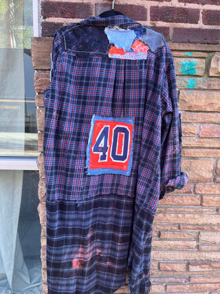 Custom 40 Patchwork Plaid Duster - The Vault by Sacha