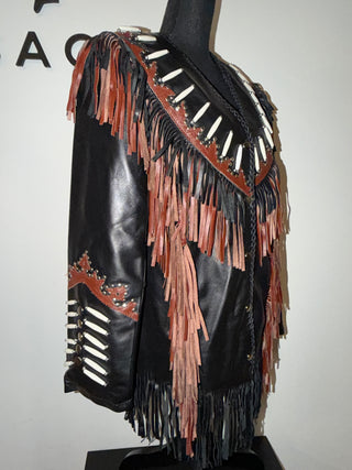 A New Era: Genuine Leather Fringe Jacket