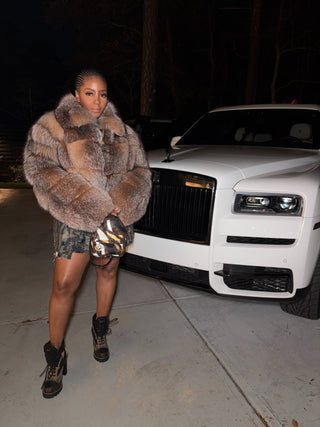 She Gorgeous Genuine Fox Fur