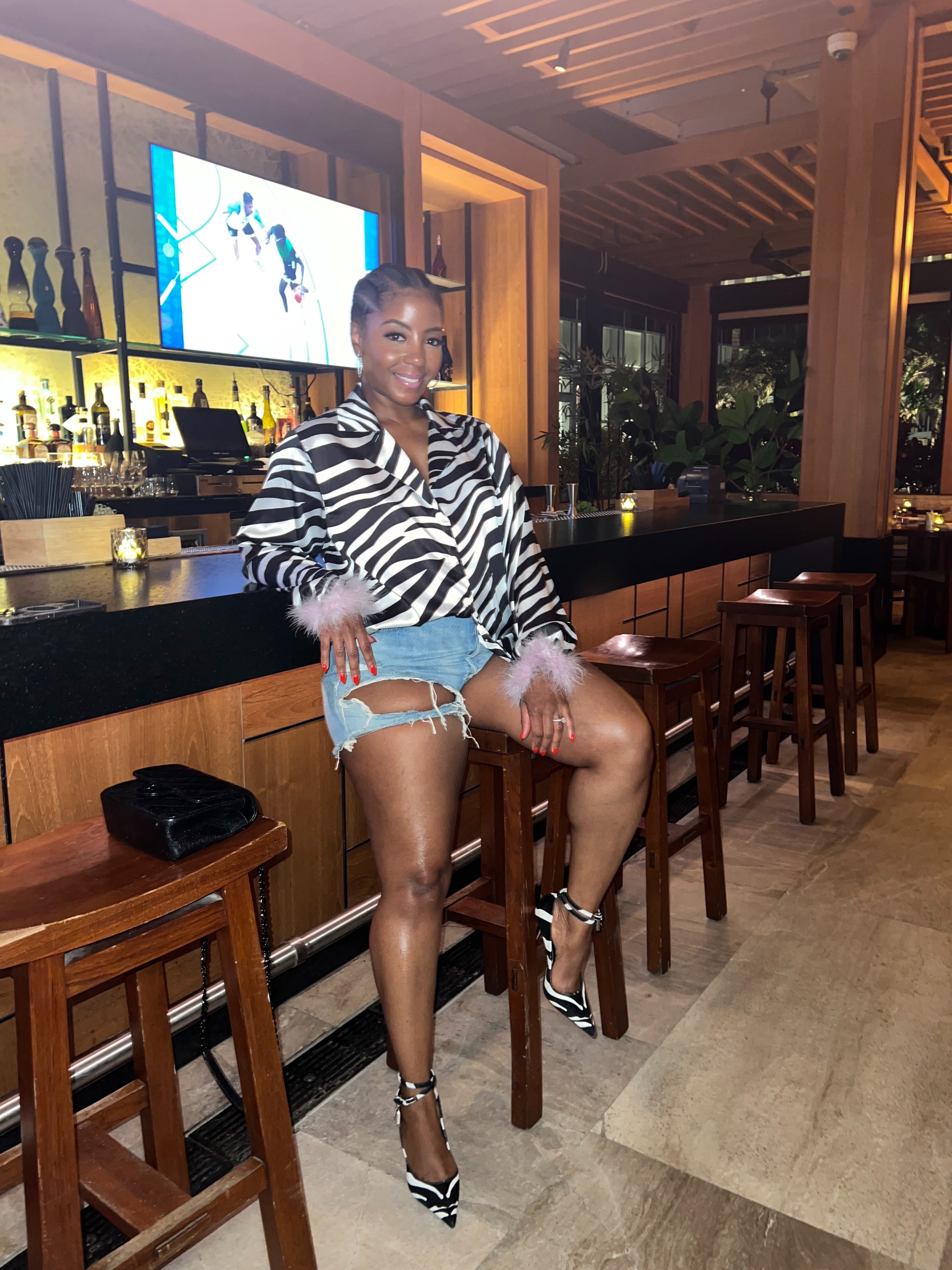 Zebra & Feathers Top - The Vault by Sacha