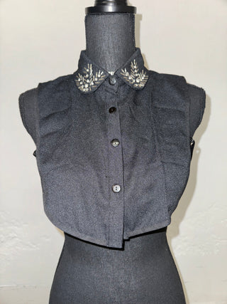 Half Embellished Collar Top | FINAL SALE - The Vault by Sacha