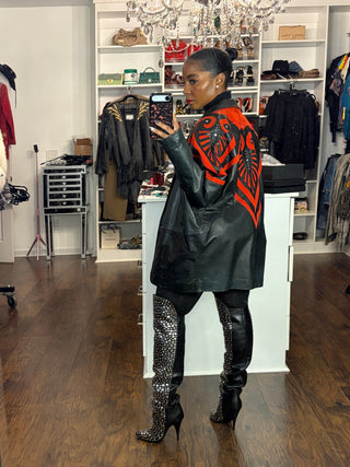 Chrome Hearts Leather & Suede Jacket