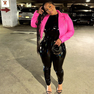 Hot Pink Crop Leather - The Vault by Sacha