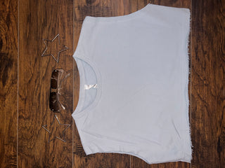 Sleeveless Cropped Sweatshirt - The Vault by Sacha