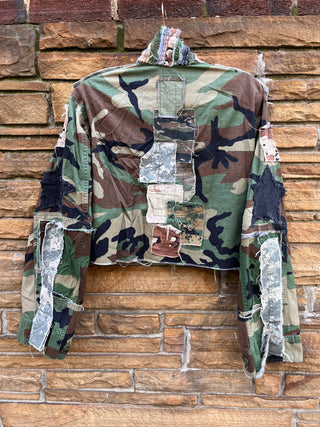 Custom Multi Camo Patchwork Jacket - The Vault by Sacha