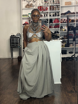 Grey Drape Pants - The Vault by Sacha