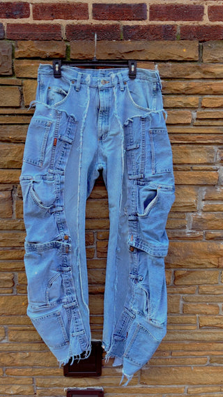 Custom Blue Skies Denim Chaps