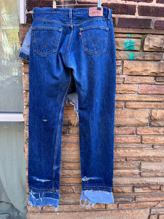 Custom Dark/Light Flap Kilt Jeans - The Vault by Sacha