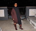 Chocolate drop knit sweater dress - The Vault by Sacha